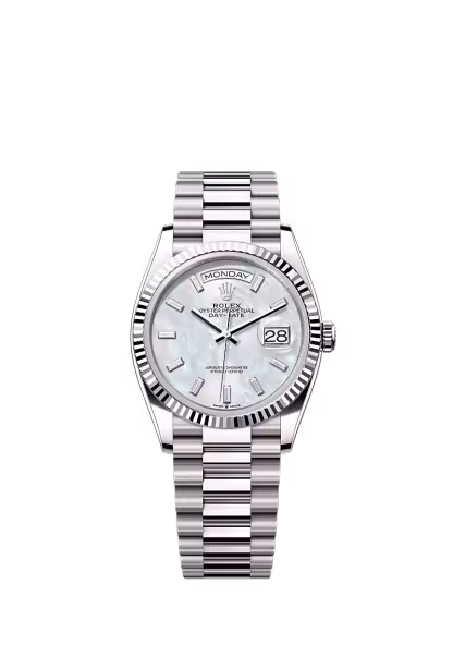 Day-Date 36  Oyster, 36 mm, white gold  Reference 128239