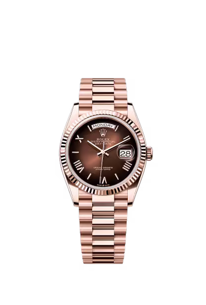 Day-Date 36  Oyster, 36 mm, Everose gold  Reference 128235