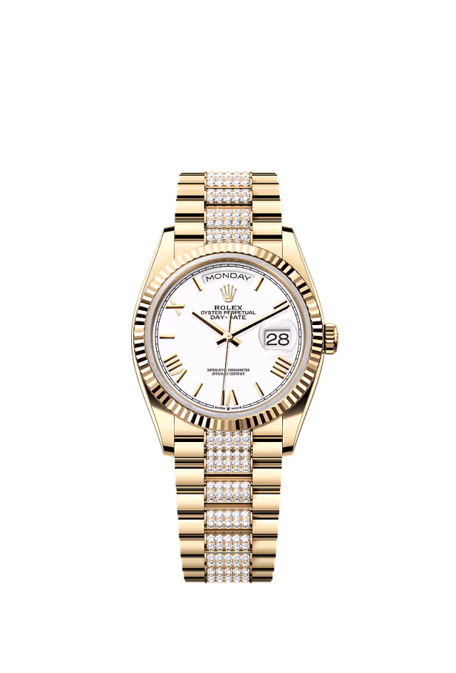 Day-Date 36  Oyster, 36 mm, yellow gold  Reference 128238