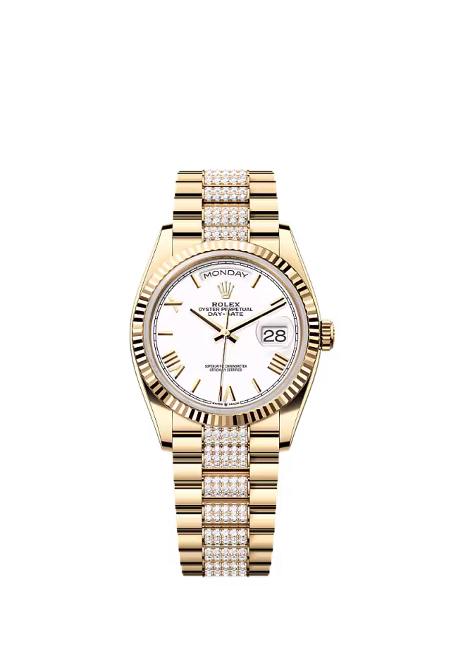 Day-Date 36  Oyster, 36 mm, yellow gold  Reference 128238