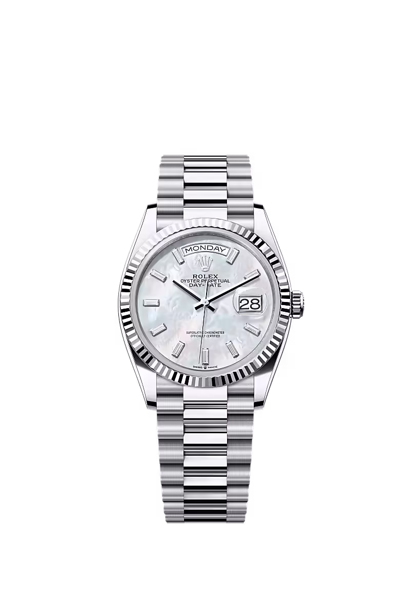 Day-Date 36  Oyster, 36 mm, platinum  Reference 128236