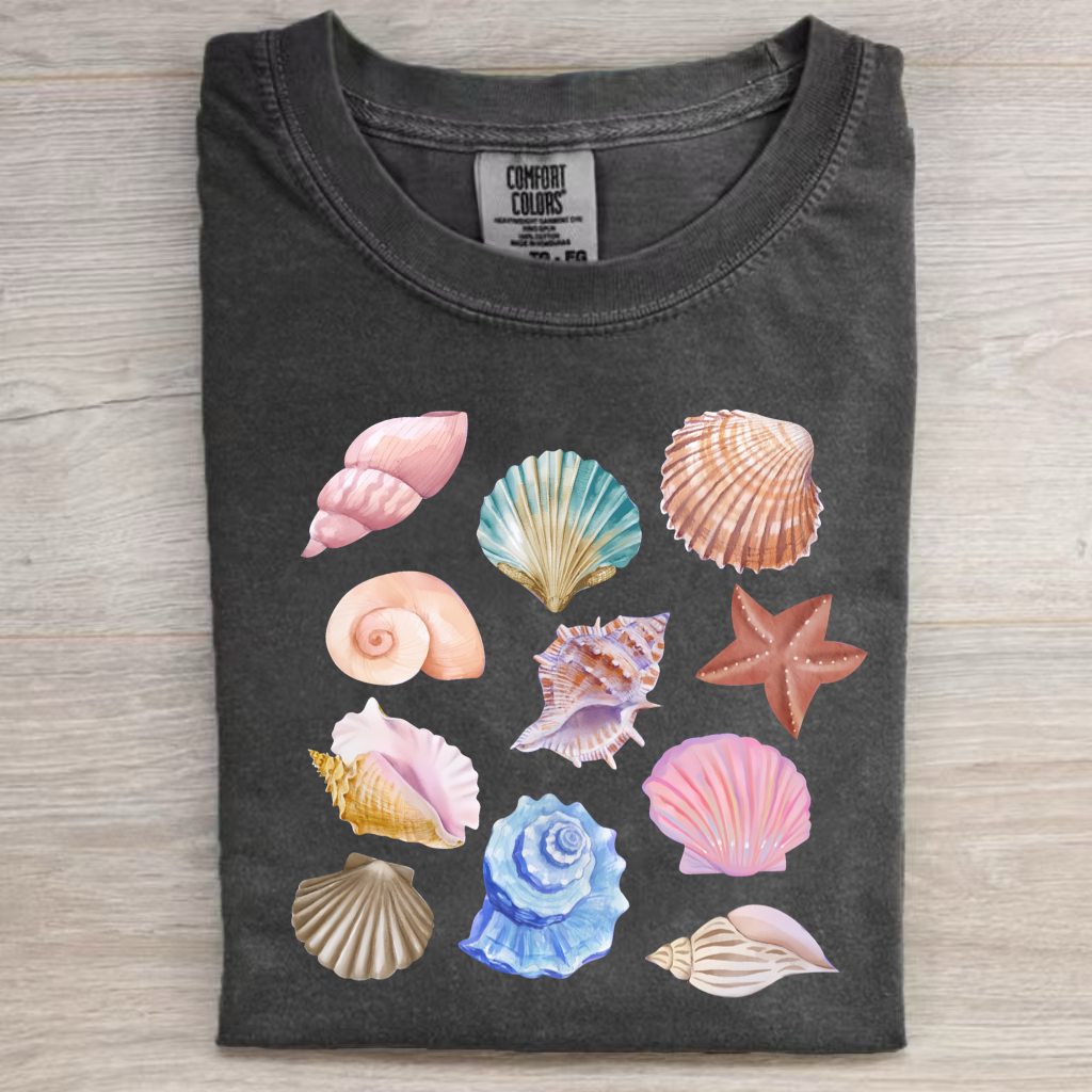 Watercolor Sea Shell T-shirt