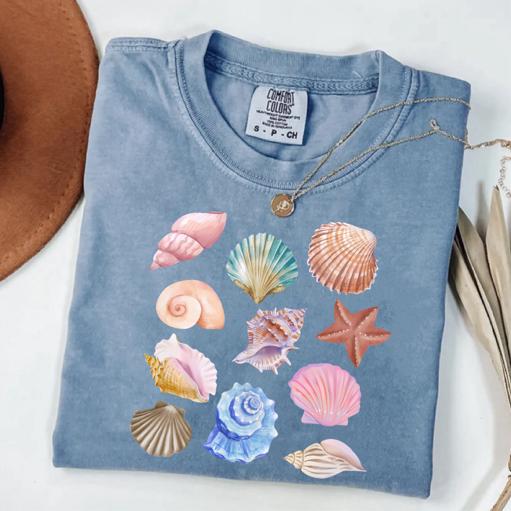 Watercolor Sea Shell T-shirt