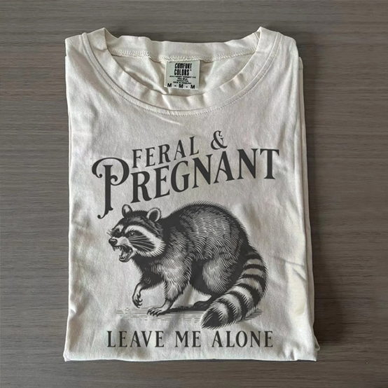 Feral and Pregnant Racoon T-shirt
