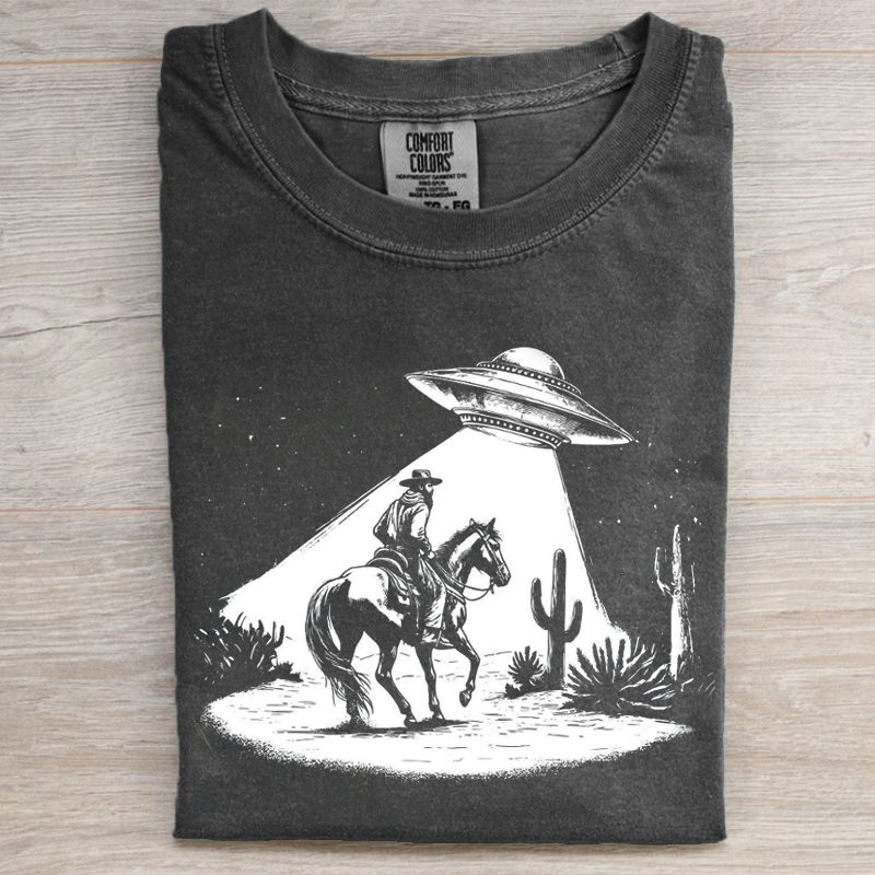Vintage Cowboy UFO Western T-shirt