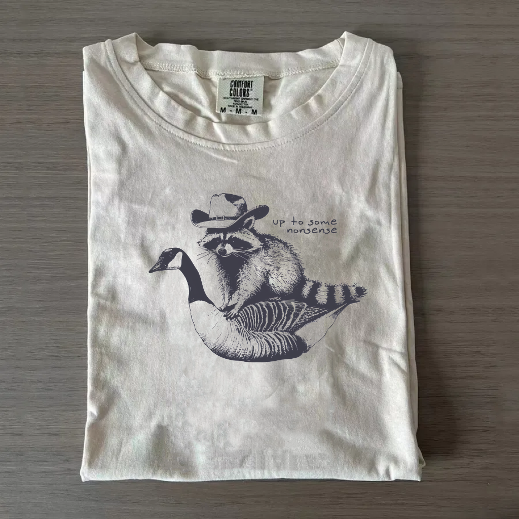 Up To Some Nonsense Raccoon T-Shirt