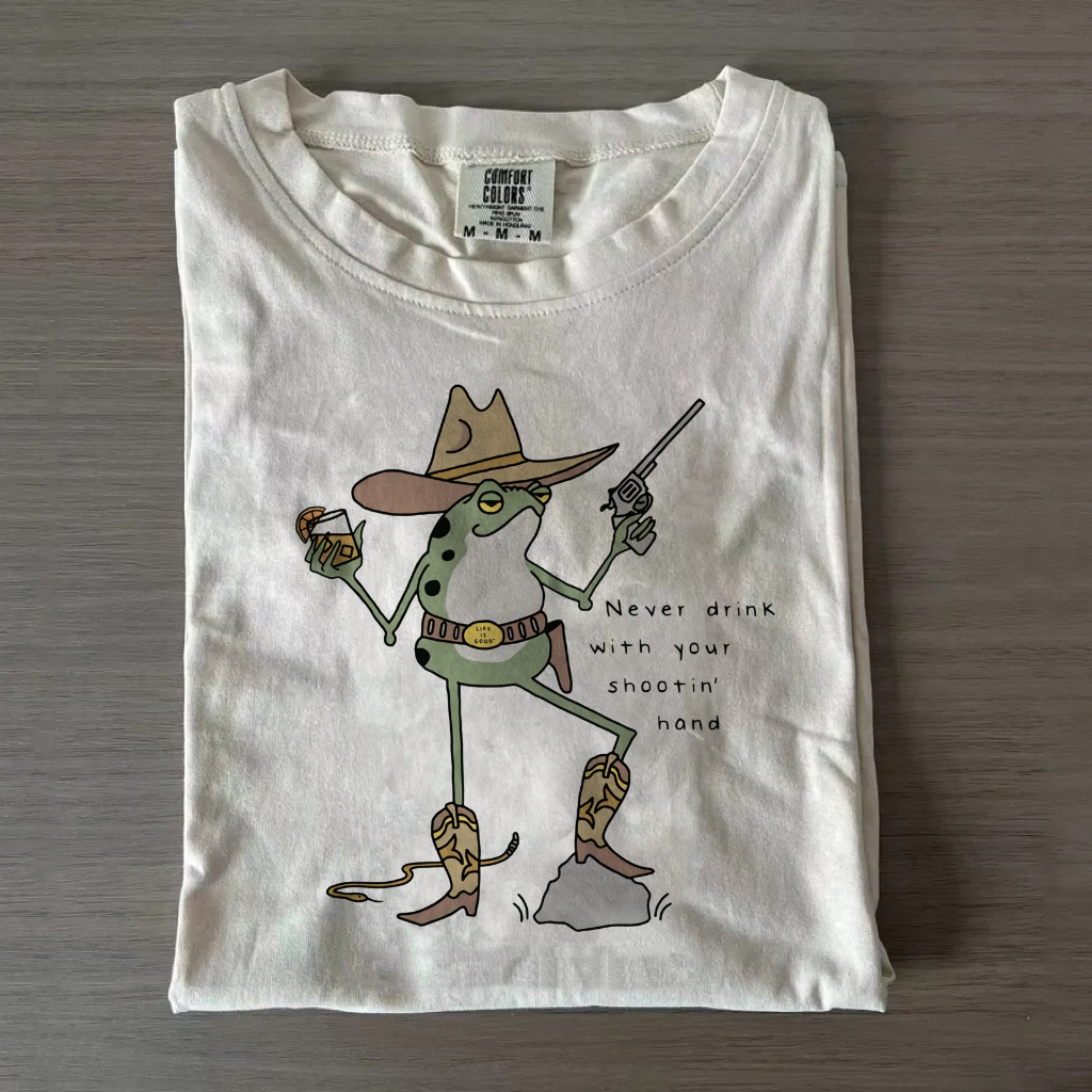 Retro Cowboy Frog T-Shirt