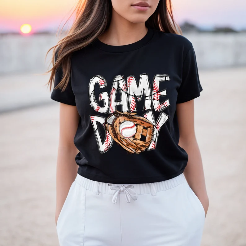 Retro Game Day Baseball T-Shirt