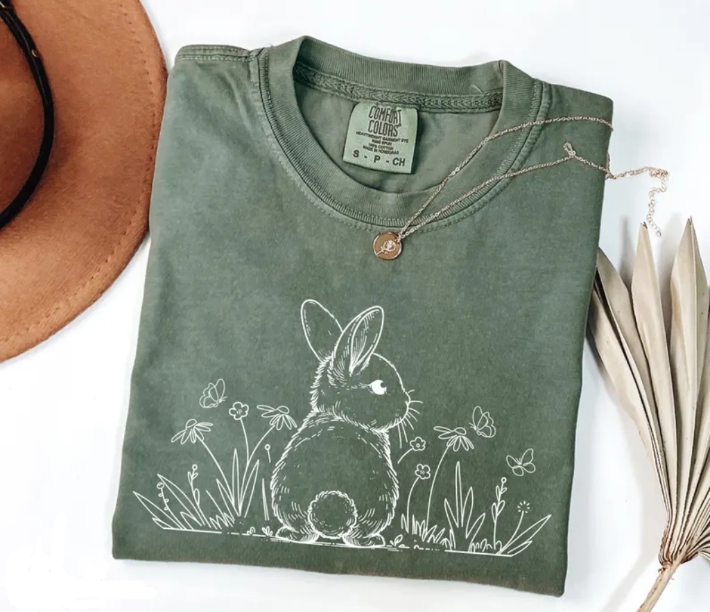 Retro Cute Rabbit T-Shirt