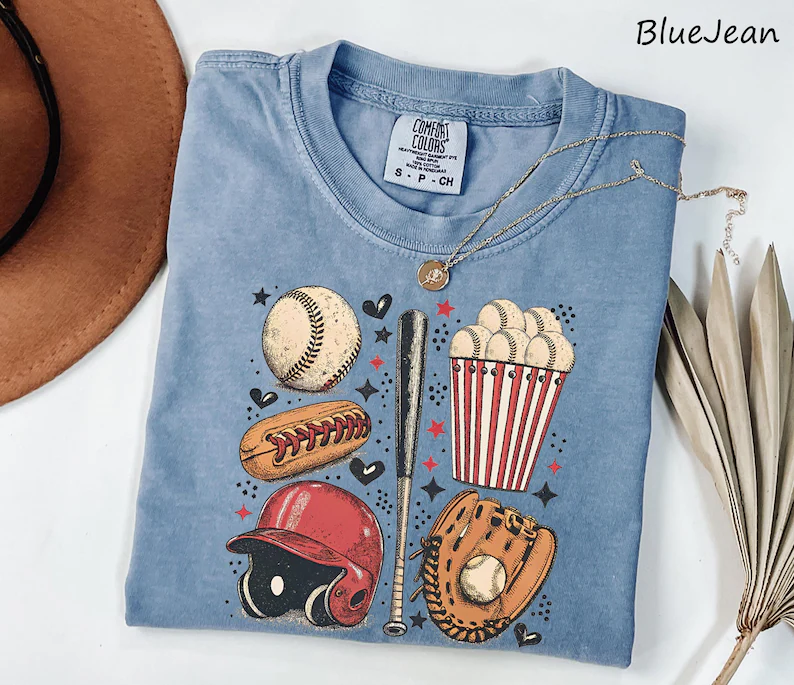 Comfort Colors Baseball Game Day T-shirt