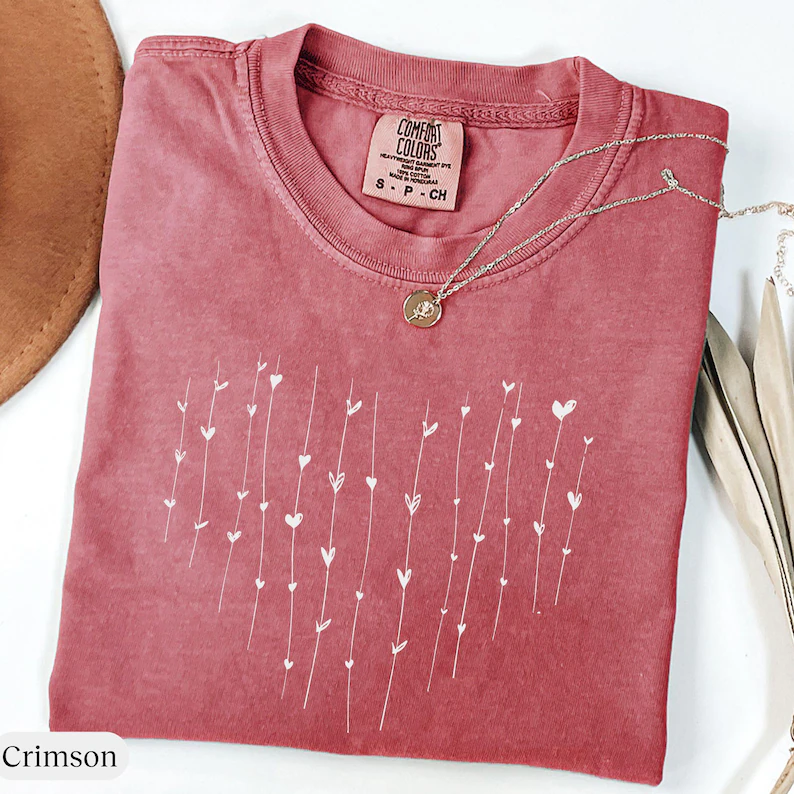 Retro Cute Heart T-shirt