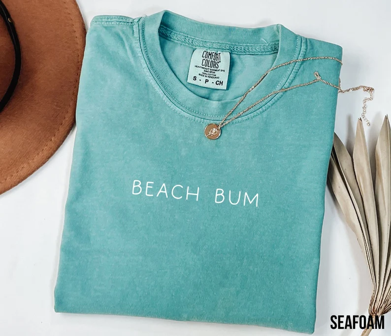 Retro Beach Bum Comfort Colors T-shirt