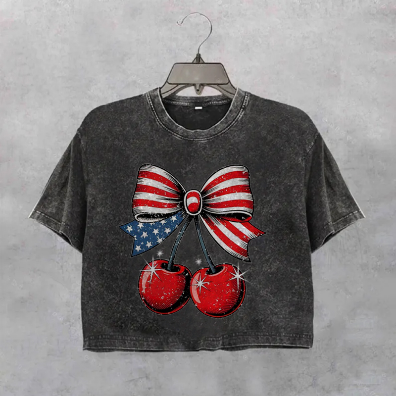 Coquette Cherry Crop Shirt