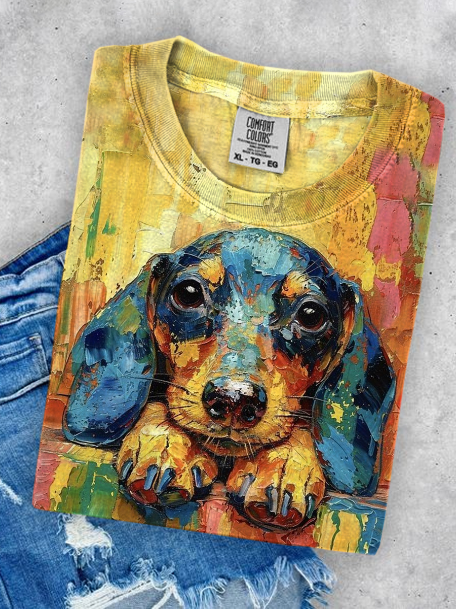 Color-Splash Dachshund T-Shirt