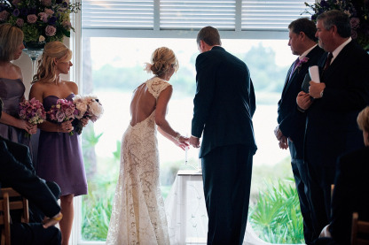 Elegant Full Lace Wedding Dress Open Back Sleeveless Summer Wedding Gowns