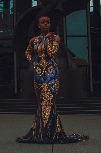 Mermaid Prom Dress Sexy Long Sleeve evening dressing