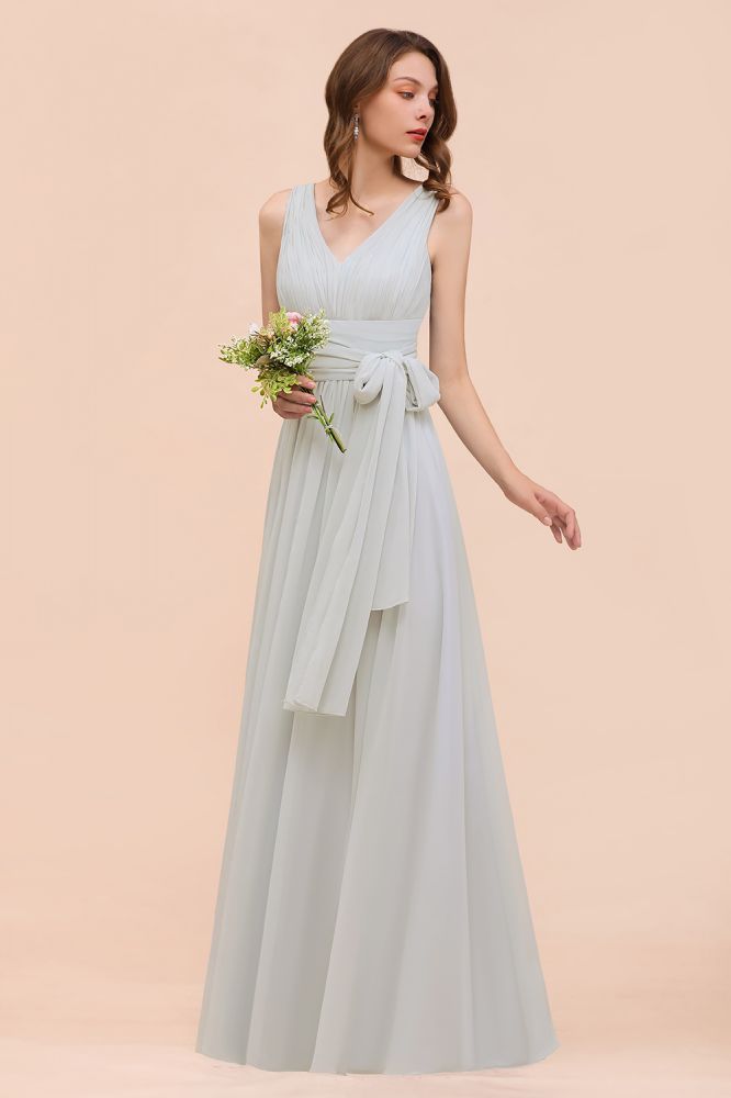 Infinity Bridesmaid Dress Soft Chiffon Aline Wedding Guest Dress Floor Length Prom Dress