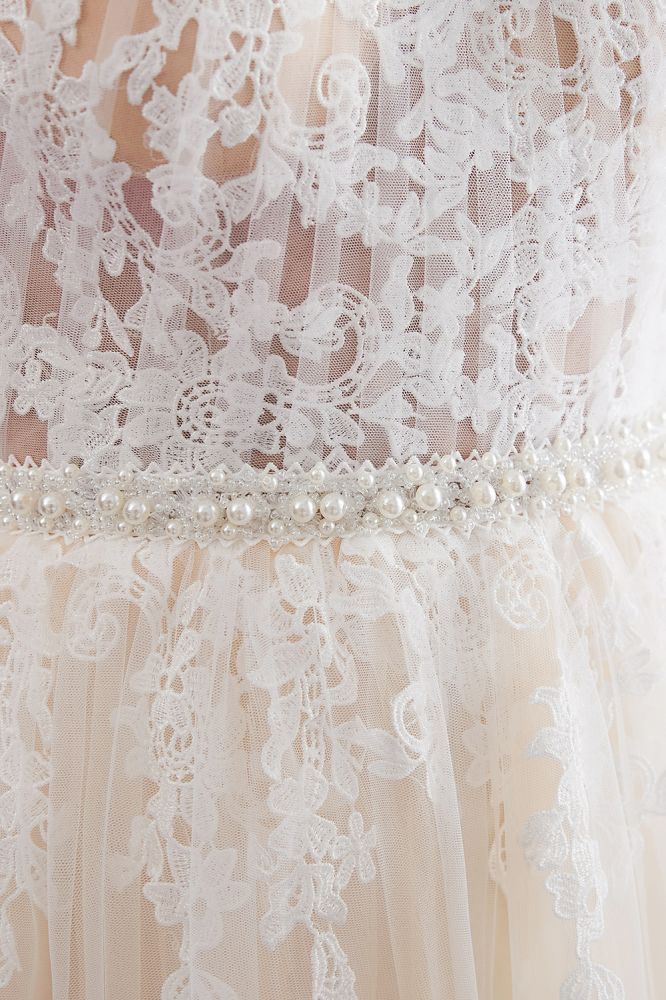 NATALIA | A-line Halter Floor Length Appliqued Tulle Evening Dresses