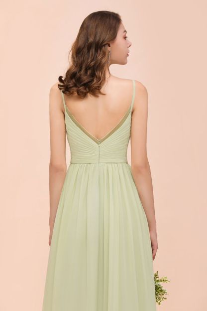 Sleeveless Aline Bridesmaid Dress Casual Wear Long Dress