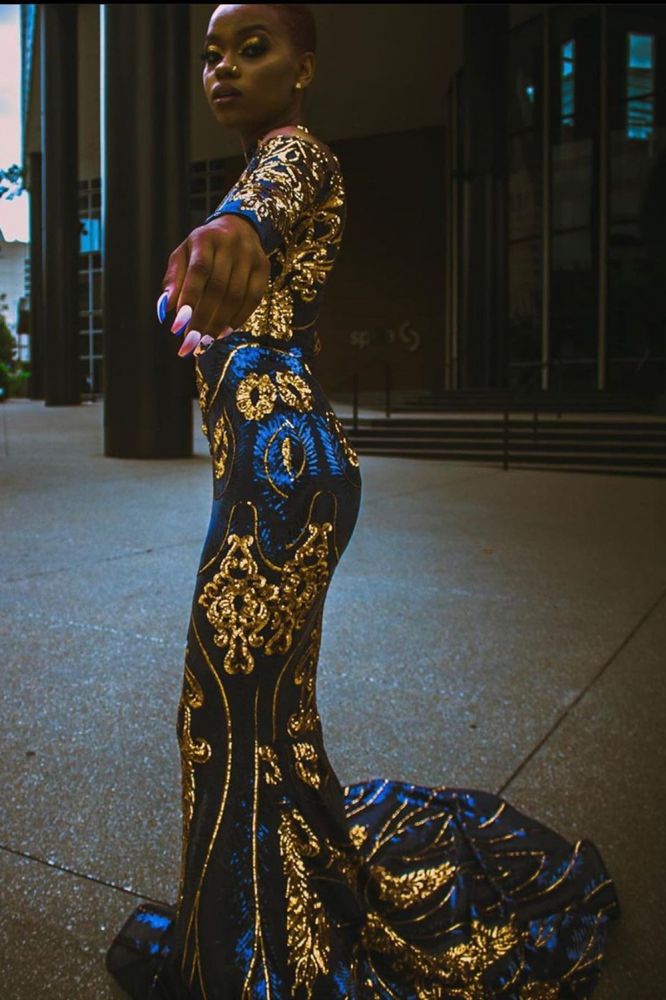 Mermaid Prom Dress Sexy Long Sleeve evening dressing