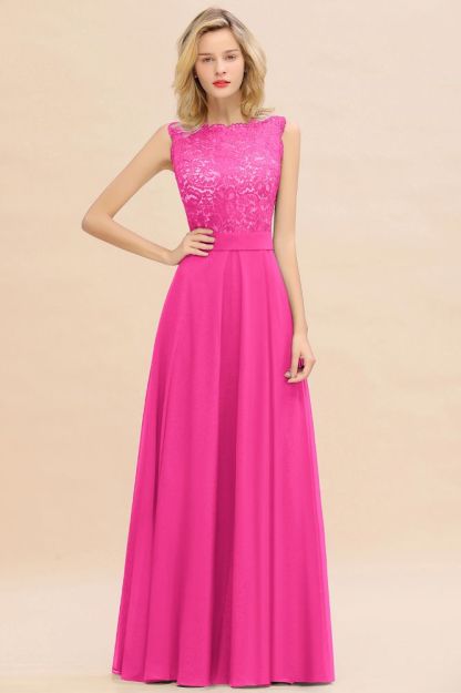 Madge | Exquisite Scoop Sleeveless Bridesmaid Dress