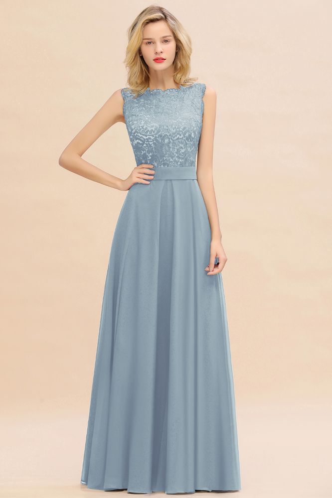 Madge | Exquisite Scoop Sleeveless Bridesmaid Dress
