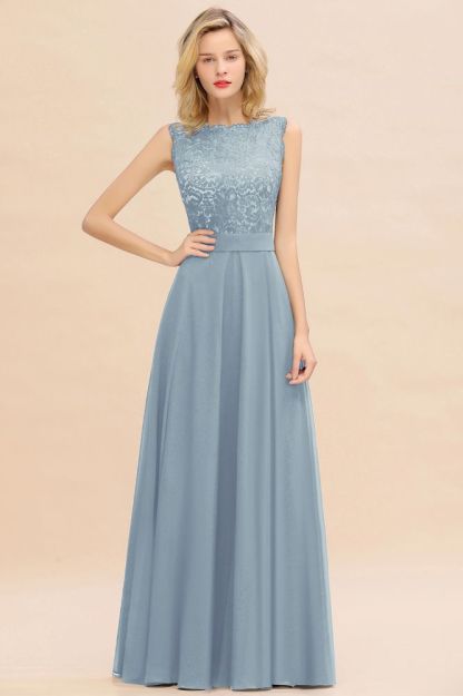 Madge | Exquisite Scoop Sleeveless Bridesmaid Dress