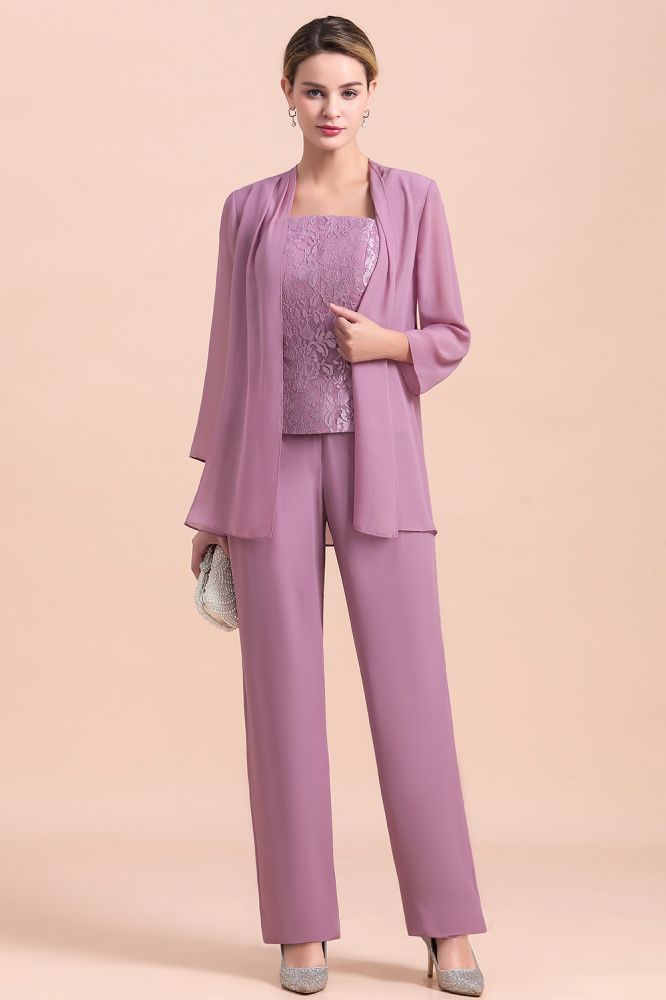 Cap sleeves chiffon mother of the bride dress for an outdoor wedding