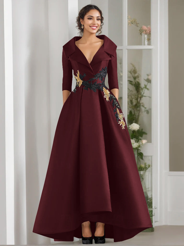 navy blue dress plus size Plus-Size Long Formal Prom by La Femme Navy / 16W Size:17/32 Pair with heels for 021926 Marcella | Tompkins Long