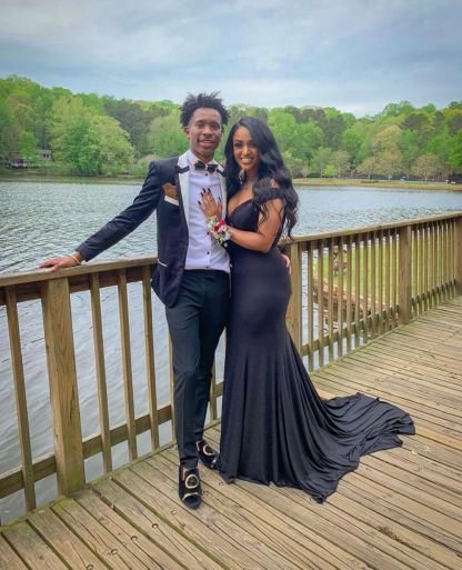 Fashion Off Shoulder Sexy V-neck Alluring Prom Dresses | Elegant Side Slipt Fit and Flare Formal Dresses-Babyonlinewholesale