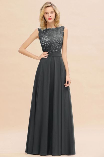 Madge | Exquisite Scoop Sleeveless Bridesmaid Dress