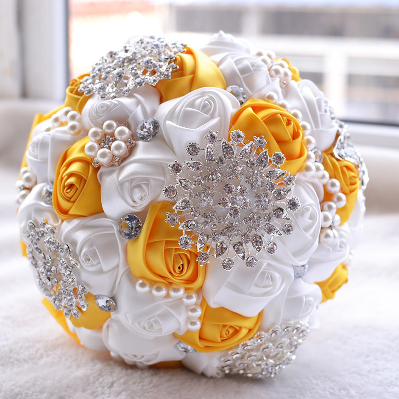 Stunning Beading Wedding Bouquet in Multiple Colors