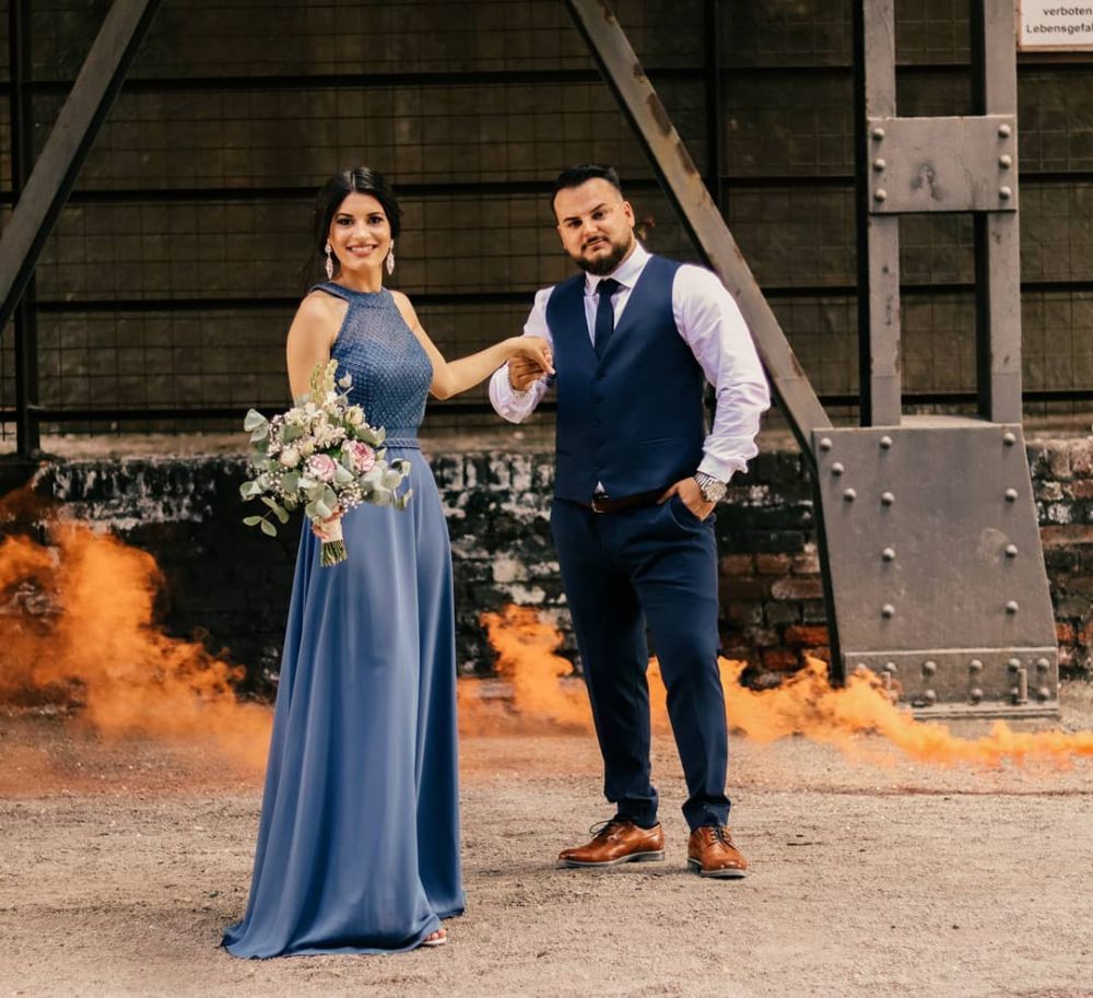 Halter Chiffon Long Wedding Party Dress Evening Swing Dress