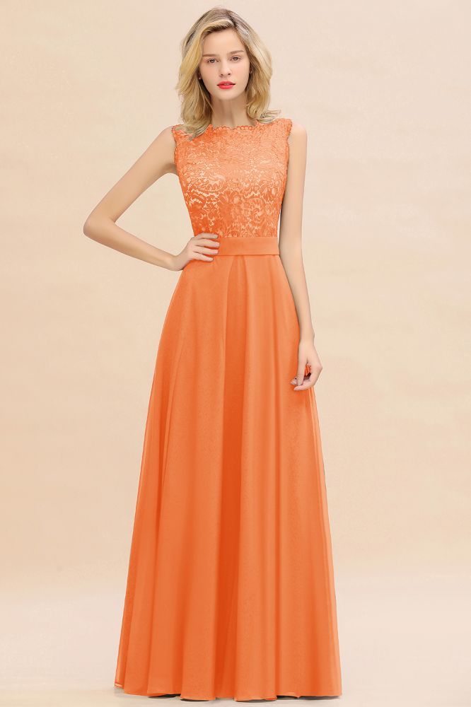 Madge | Exquisite Scoop Sleeveless Bridesmaid Dress
