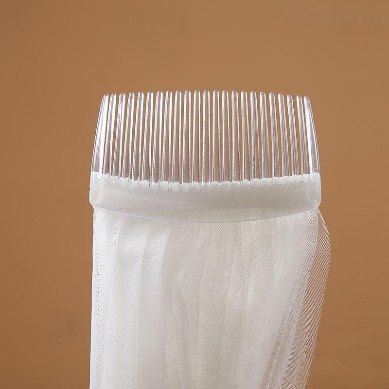 3M One Layer Lace Edge Cathedral Wedding Veils | Babyonlinewholesale-Babyonlinewholesale