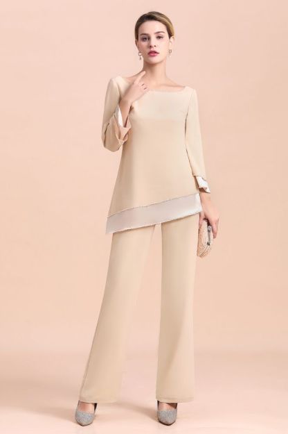 Long Sleeves Mother of the Bride Dress Jumpsuit for Wedding Party Wear