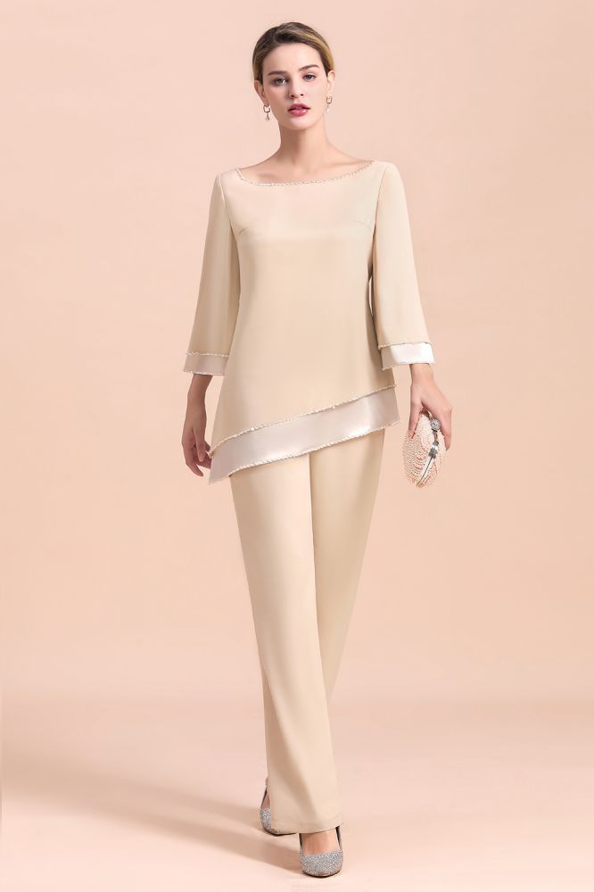 Long Sleeves Mother of the Bride Dress Jumpsuit for Wedding Party Wear