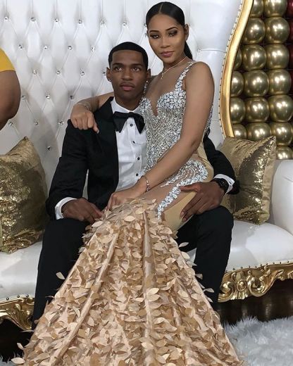 Sparkling Crystal Appliques Straps Prom Dresses | Open Back Fit and Flare Evening Gowns