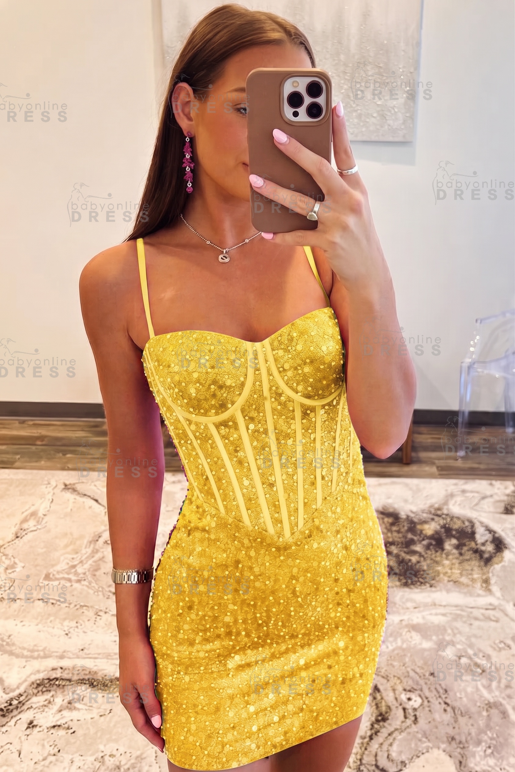Spaghetti Straps Sky Blue Tight Homecoming Dress Short Prom Dress