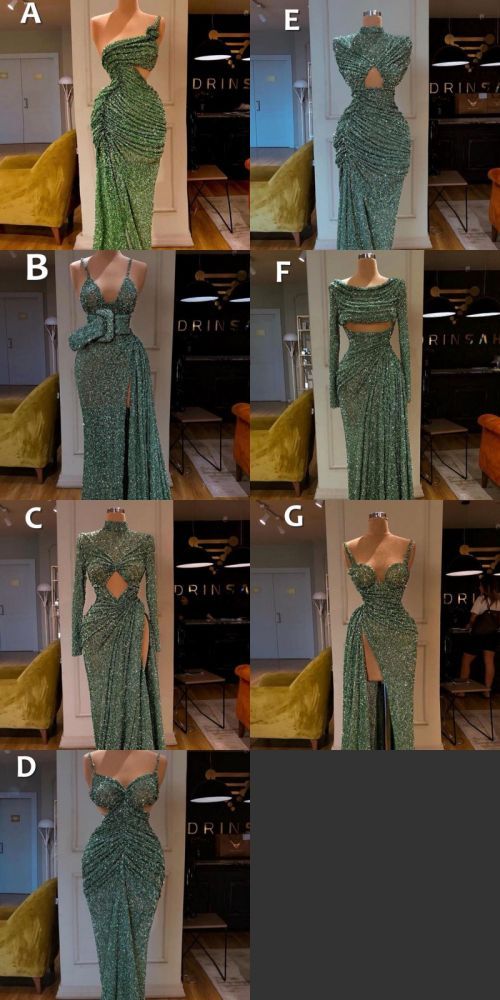 Glitter Off the Shoulder Slim Mermaid Prom Dress Sleeveless Mermaid Evening Gowns
