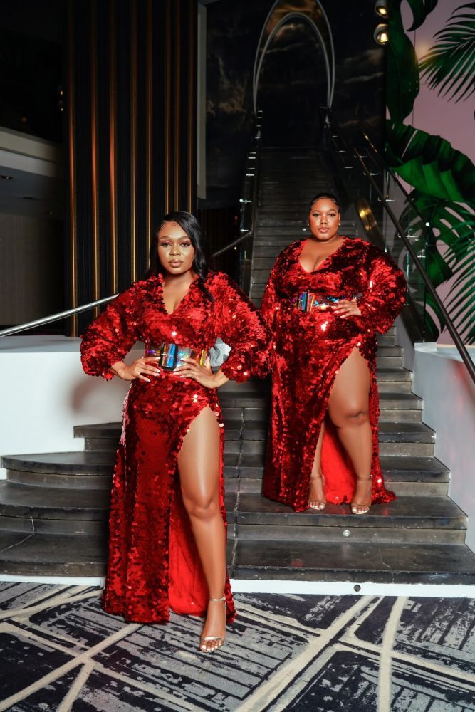 Sexy Sequined High Split Long Party Dresses Full Sleeves Sparkle Prom Gowns Vestidos