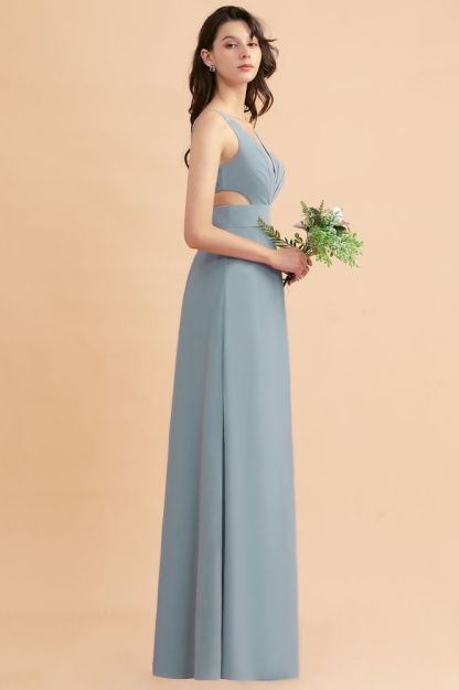 Dreamful V-Neck Sleeveless Aline Wedding Party Dress