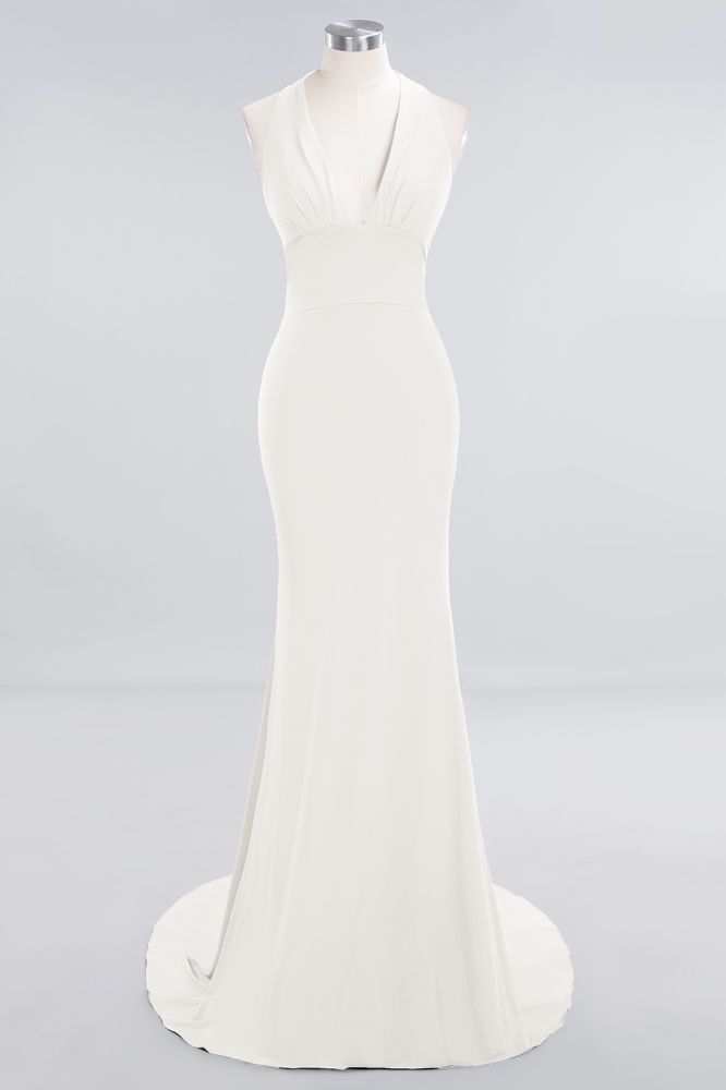 Elegant Mermaid Halter Pool Bridesmaid Dress Online