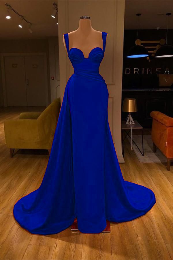 Sweetheart Burgundy Mermaid Overskirt Prom Dresses