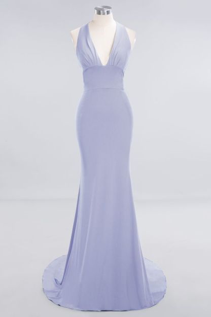 Elegant Mermaid Halter Pool Bridesmaid Dress Online