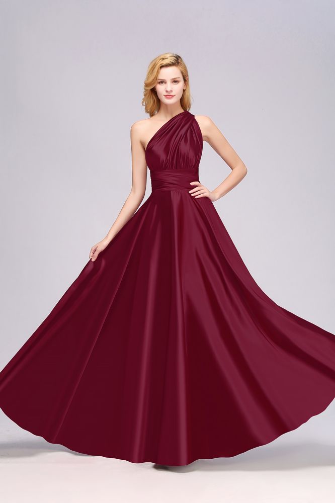 multiway wrap bridesmaid dress Infinity Dress Multi-way Twist Dress for Women tea party dress Long Sleeve Sweater Polo Length:30 Natural Hemline