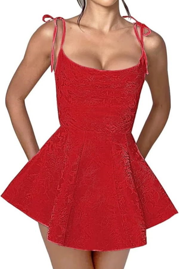 Amazing Ruffle Satin Short Party Dress Strapless Mini Homecoming Dress