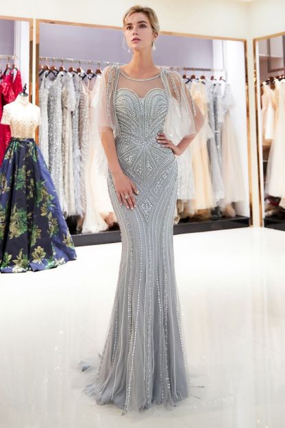 MAXINE | Mermaid Sweetheart Illusion Neckline Sequins Beading Evening Dresses