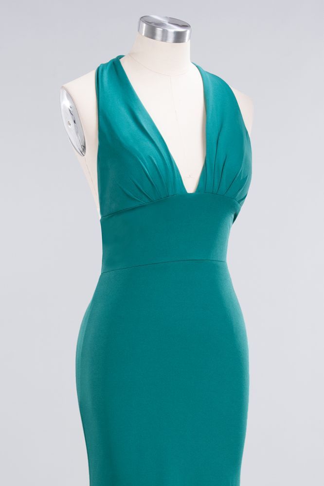Elegant Mermaid Halter Pool Bridesmaid Dress Online