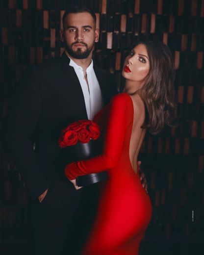 Ruby Long sleeves High neck Mermaid Long Evening Dresses